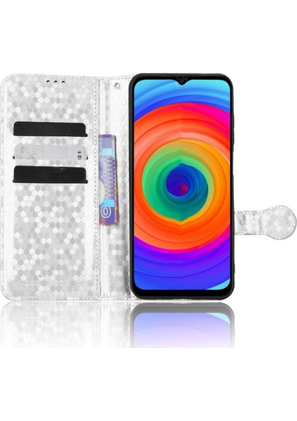 Ulefone Not 14 Için Kılıf Manyetik Toka Deri Cüzdan Kapak Geometrik (Yurt Dışından)
