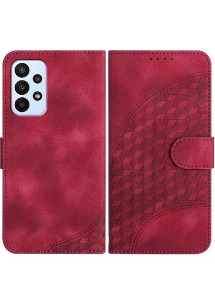 Samsung Galaxy A23 4g Pu Deri Kapak Çevirin Geometrik Desen (Yurt Dışından)