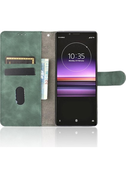 Sony Xperia 1 Kart Ekleme Deri Için Kılıf Folio Flip Case Koruyucu (Yurt Dışından) indirimleri