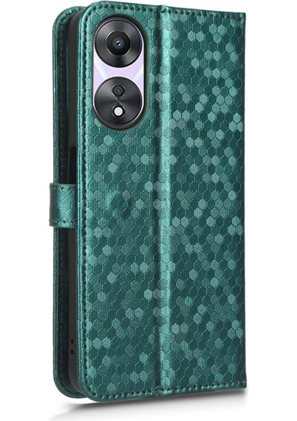 Oppo Case 5g Manyetik Toka Geometrik Desen Deri Cüzdan Kapağı Için Kılıf (Yurt Dışından)