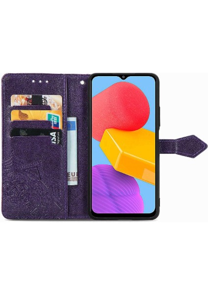 Samsung M13 4g Flip Kapak Için Kılıf Zarif Desen Deri Kılıf Basit (Yurt Dışından) fırsatları
