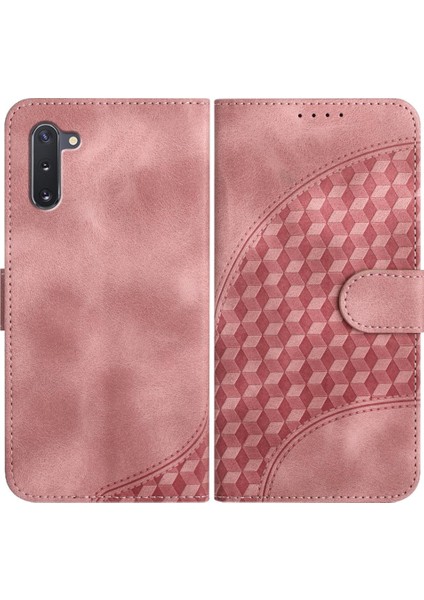 Samsung Galaxy Not 10 Için Geometrik Desen Pu Deri Kapak Çevirin (Yurt Dışından)