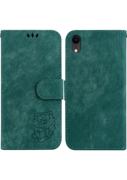 Iphone Xr Için Kılıf Cüzdan Kılıf Tutucu Kapak Flip Folio Kabartmalı Sevimli (Yurt Dışından)