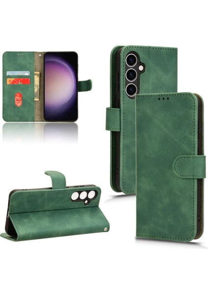 Samsung Galaxy S23 Fe 5g Için Kılıf Deri Folio Flip Case Koruyucu (Yurt Dışından)