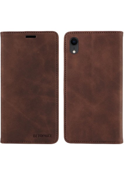 Iphone Xr Için Kılıf Folio Cüzdan Pu Deri Manyetik Koruyucu (Yurt Dışından)