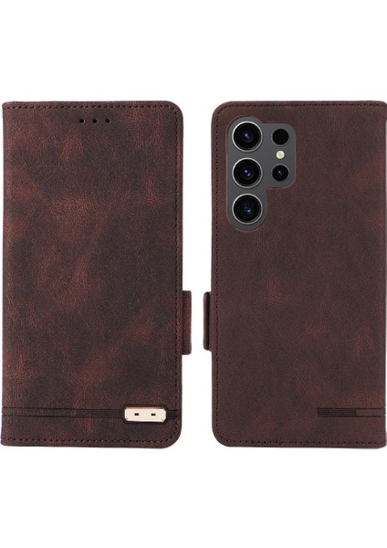 Kart Tutucu Kickstand Kart Folio ile Samsung Galaxy S24 Ultra Için Kılıf (Yurt Dışından)