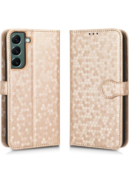 Samsung Galaxy S22 Artı 5g Için Geometrik Desen Deri Cüzdan Kapak (Yurt Dışından)