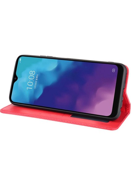 Zte Blade V30 Vita Pu Deri Manyetik Kapatma Cüzdan (Yurt Dışından)
