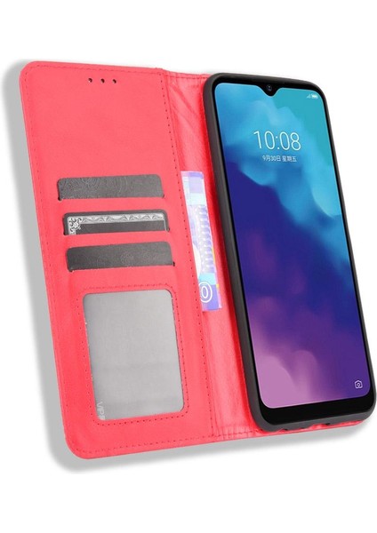 Zte Blade V30 Vita Pu Deri Manyetik Kapatma Cüzdan (Yurt Dışından)
