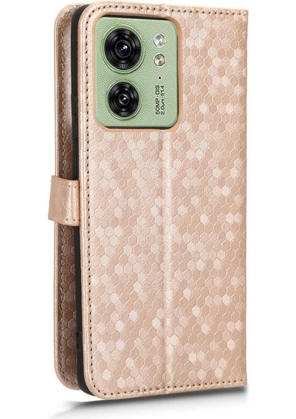 Motorola Kenar 40 Manyetik Toka Geometrik Desen Deri Cüzdan Için Kılıf (Yurt Dışından) modelleri