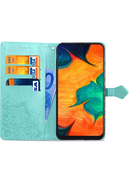Samsung A30 Darbeye Dayanıklı Zarif Desen Basit Iş Çevirme (Yurt Dışından)