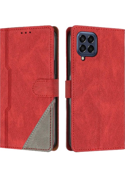 Samsung Galaxy M33 5g Kullanışlı Standı Pu Deri Cüzdan Kart Yuvaları (Yurt Dışından)