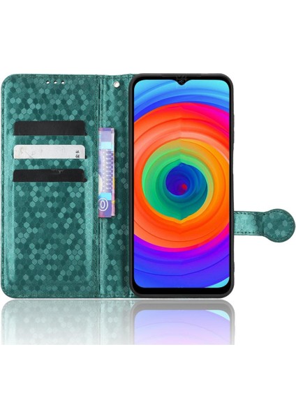 Ulefone Not 14 Için Kılıf Manyetik Toka Deri Cüzdan Kapak Geometrik (Yurt Dışından)