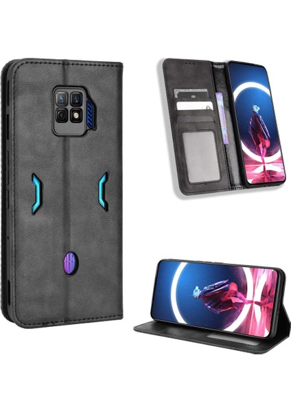 Zte Nubia Kırmızı Sihirli 7 Pro Pu Deri Cüzdan Manyetik Kapatma (Yurt Dışından)