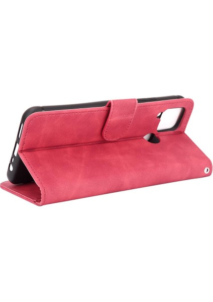 Kart Tutucu Kickstand Deri ile Realme C15 Tam Koruma (Yurt Dışından) modelleri