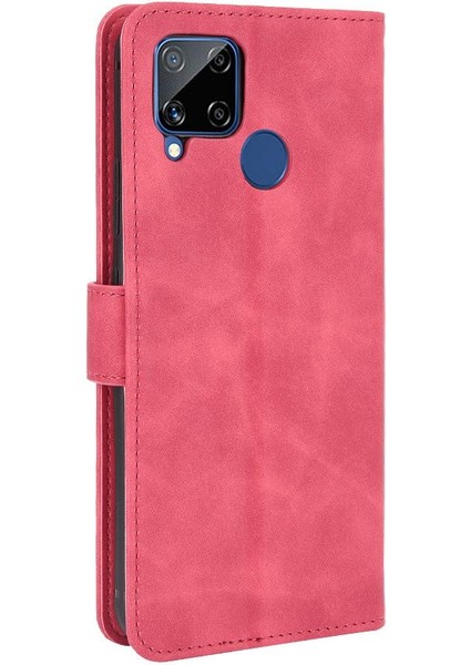 Kart Tutucu Kickstand Deri ile Realme C15 Tam Koruma (Yurt Dışından) indirimleri