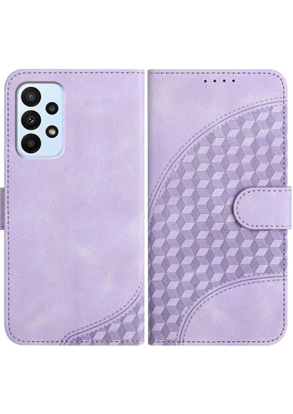 Samsung Galaxy A23 4g Pu Deri Kapak Çevirin Geometrik Desen (Yurt Dışından)