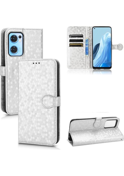 Oppo Bulmak Için Kılıf X5 Lite Geometrik Desen Deri Cüzdan Kapak Toka (Yurt Dışından)