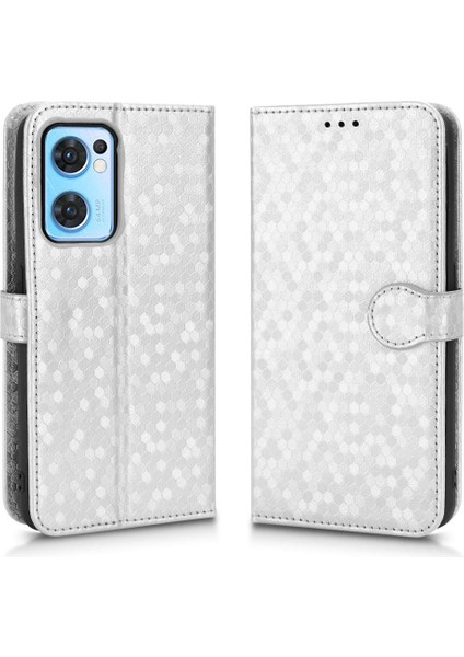 Oppo Bulmak Için Kılıf X5 Lite Geometrik Desen Deri Cüzdan Kapak Toka (Yurt Dışından)