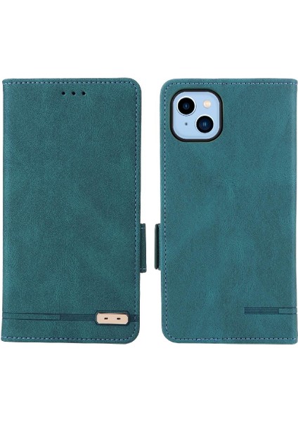 Kart Tutucu Kickstand Deri Folio Flip ile iphone 14 Plus Için Kılıf (Yurt Dışından)