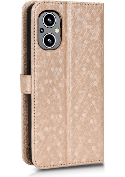 Oneplus Nord N20 5g Manyetik Toka Için Kılıf Geometrik Desen Deri (Yurt Dışından)