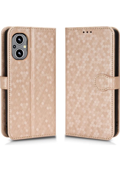 Oneplus Nord N20 5g Manyetik Toka Için Kılıf Geometrik Desen Deri (Yurt Dışından)