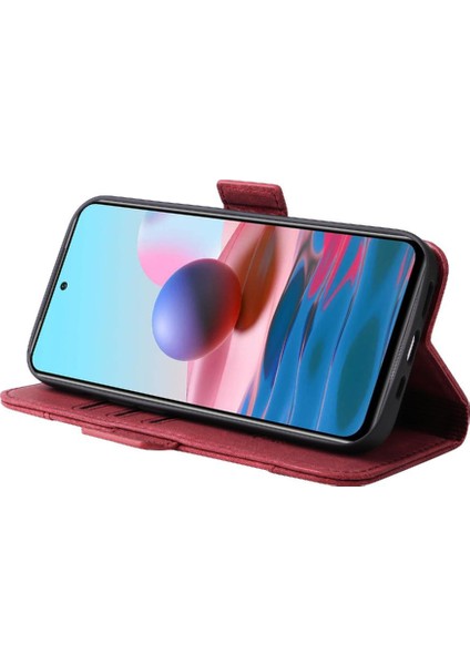 Xiaomi Redmi Için Not 10 4g Tpu Deri Manyetik Cüzdan Kapak Çevirin (Yurt Dışından)