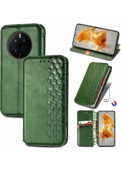 Huawei Mate 50 Için Kılıf Cüzdan Fonksiyonu Zarif Iş Kapak Çevirin (Yurt Dışından)