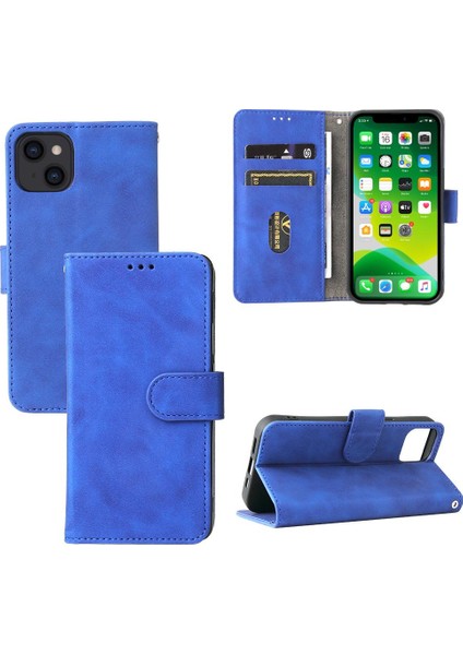 Kart ile iphone 13 Kart Ekleme Deri Folio Flip Case Için Kılıf (Yurt Dışından)