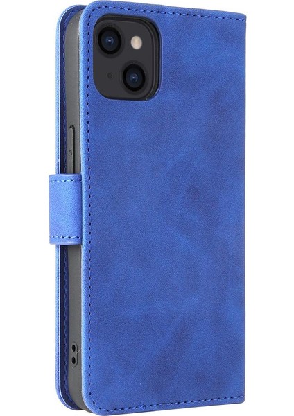 Kart ile iphone 13 Kart Ekleme Deri Folio Flip Case Için Kılıf (Yurt Dışından)