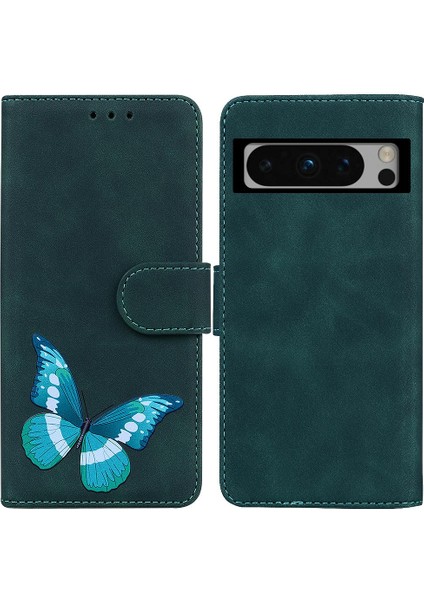 Google Piksel 8 Pro Kart Yuvaları Için Kılıf Flip Folio Kapak Cüzdan Renk (Yurt Dışından)