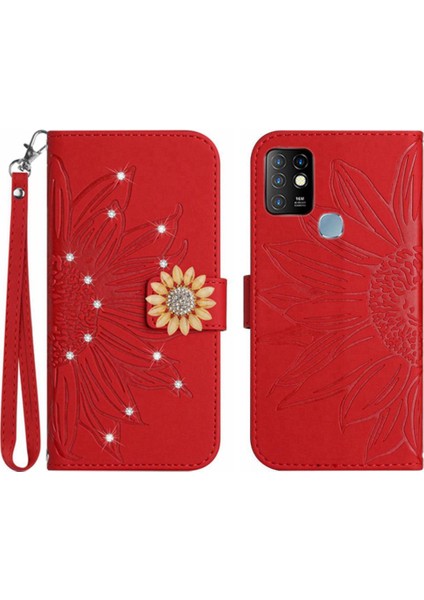 Infinix Sıcak 10 Telefon Kapak Için Kılıf Darbeye Dayanıklı Tpu Kabuk Kart Tutucu Flip (Yurt Dışından)