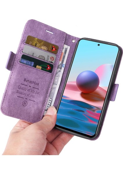 Xiaomi Redmi Için Not 10 4g Tpu Deri Manyetik Cüzdan Kapak Çevirin (Yurt Dışından) indirimleri