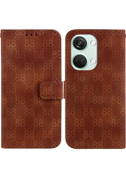 Oneplus Nord 3 Kart Tutucu Için Telefon Kılıfı Pu Deri Cüzdan Kapak Çift 8 (Yurt Dışından)
