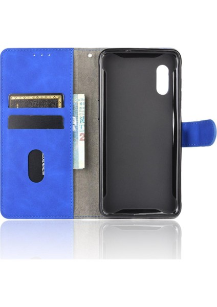 Samsung Galaxy Xcover Pro Için Kılıf Tam Koruma Deri Folio Kapak (Yurt Dışından)