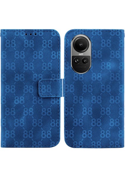 Oppo Phone 10 Pro 5g Için Telefon Kılıfı Kart Tutucu Kickstand Çift 8 Kabartmalı (Yurt Dışından)