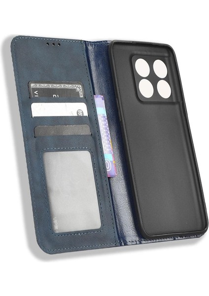Oneplus 10T 5g Cüzdan Manyetik Kapatma Pu Deri Kılıf (Yurt Dışından)
