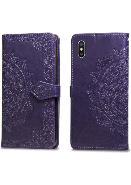 Iphone Xs Darbeye Deri Kılıf Basit Iş Çevirme Kapağı (Yurt Dışından) fiyatları