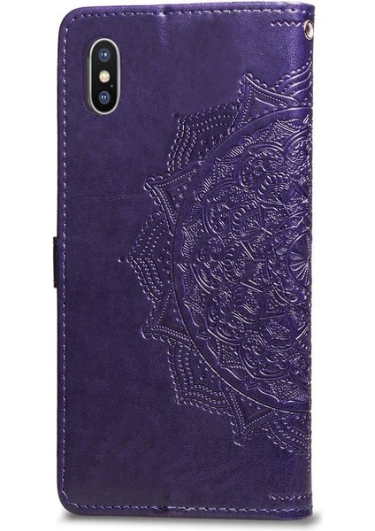Iphone Xs Darbeye Deri Kılıf Basit Iş Çevirme Kapağı (Yurt Dışından) fırsatları