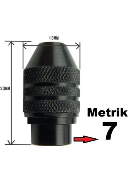 Elektirikli Mini Grınder Makinası Için Otomatik Mandren 3 Çeneli Anahtarsız Mandrel 7mm Penset fırsatları