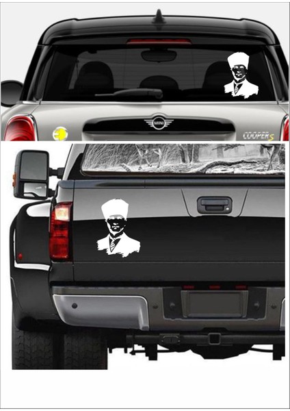 Atatürk Mustafa Kemal Atatürk Araba Oto Motosiklet Karavan Sticker 00008
