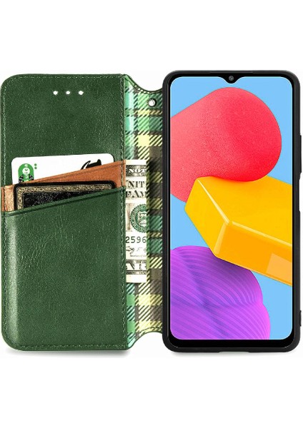 Samsung Galaxy M13 4g Zarif Iş Deri Kılıf Kapak Çevirin (Yurt Dışından) indirimleri