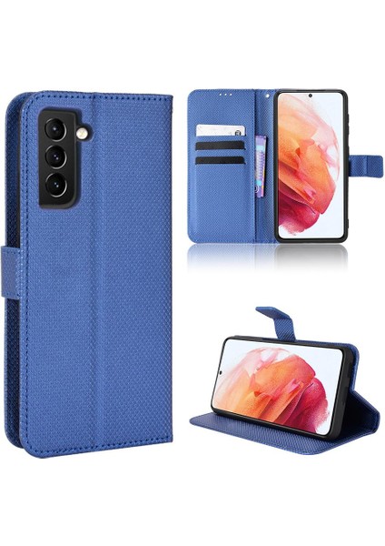 Samsung Galaxy S21 5g Için Kickstand Kart Tutucu Kapak Manyetik Cüzdan (Yurt Dışından)