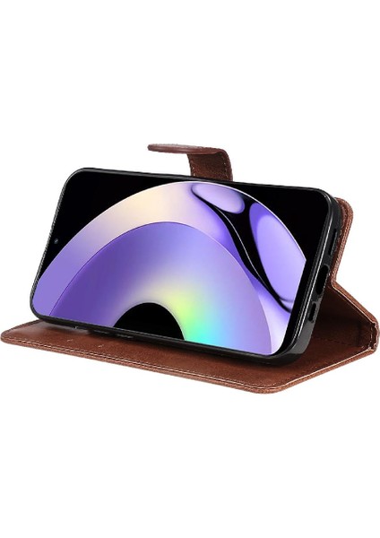 Realme 10 Pro 5g Için Flip Case Yüksek Kaliteli Deri Iş Cüzdan Telefon (Yurt Dışından)