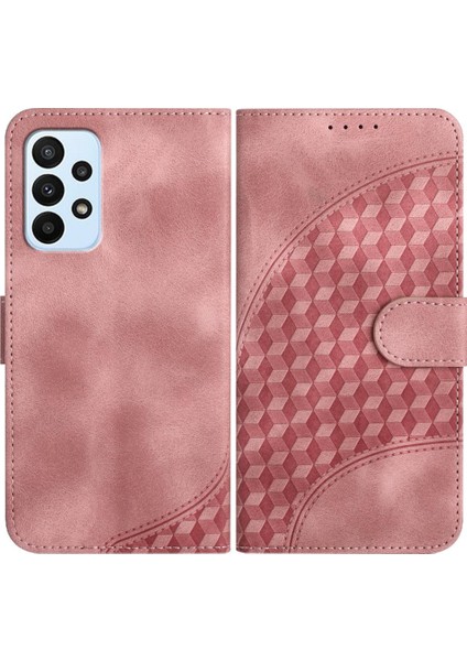 Samsung Galaxy A23 4g Pu Deri Kapak Çevirin Geometrik Desen (Yurt Dışından)
