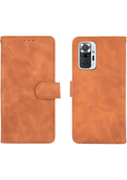 Xiaomi Redmi Not 10 Pro Max Deri Için Kılıf Folio Flip Case Kart Tam (Yurt Dışından)
