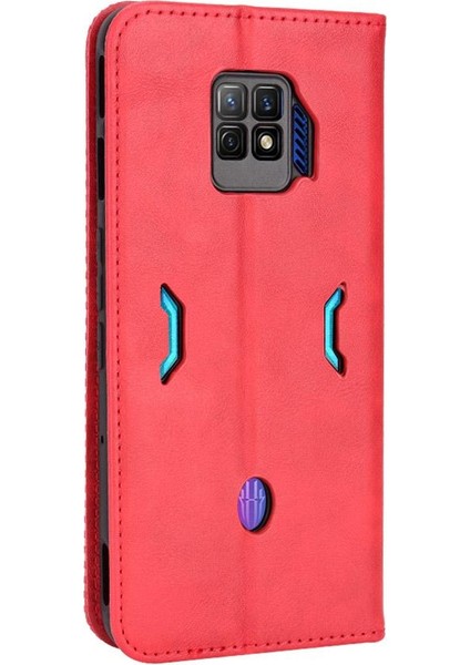 Zte Nubia Kırmızı Sihirli 7 Pro Pu Deri Cüzdan Manyetik Kapatma (Yurt Dışından)