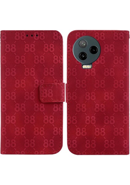 Infinix Not 12 Pro 4g Için Telefon Kılıfı Cüzdan Kapak Pu Deri Çift 8 (Yurt Dışından)
