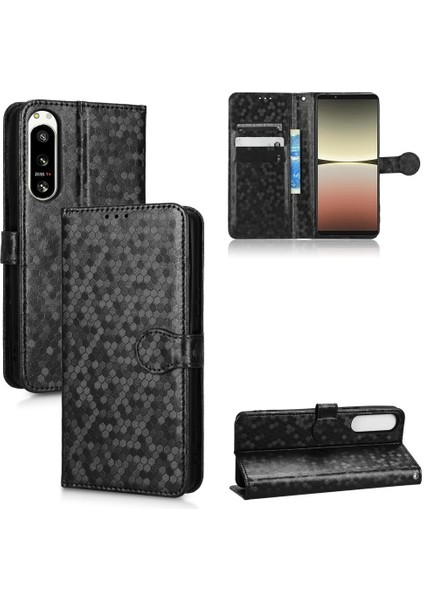 Sony Xperia 5 Iv Için Geometrik Desen Deri Cüzdan Kapak Manyetik (Yurt Dışından)