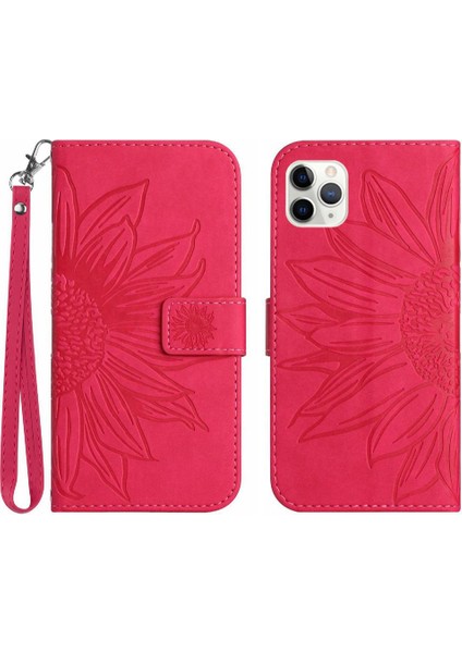 Kart Yuvaları Tutucu Kabartmalı iphone 11 Pro Lüks Pu Deri Kılıf (Yurt Dışından)